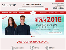 Tablet Screenshot of polo-publicitaire-pro.com